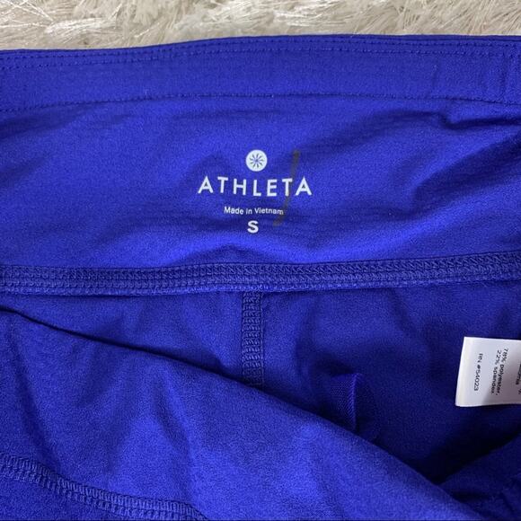 Athleta Bright Royal Blue Crop Leggings Sz Small - Picture 6 of 7
